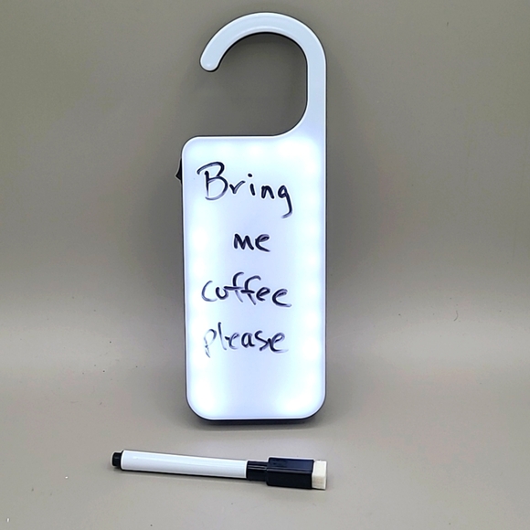 LED Dry Erase Door Hanger for Writing Messages, NWOT - Picture 4 of 5